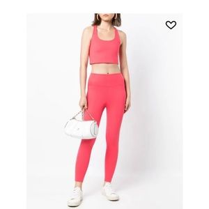 Girlfriend collective hot pink leggings